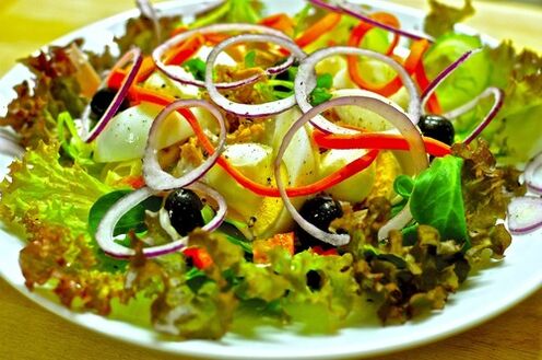 Slimming vegetable salad